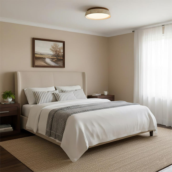 Luz de techo empotrada minimalista con LED integrado