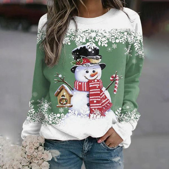 Winter-Weihnachtspullover Für Damen | Rundhals