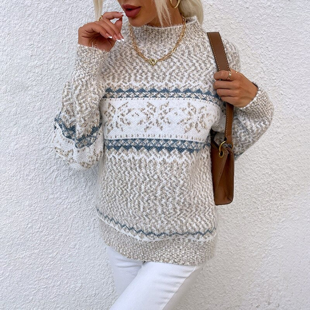Damen Gestrickter Langärmliger Pullover | Winter
