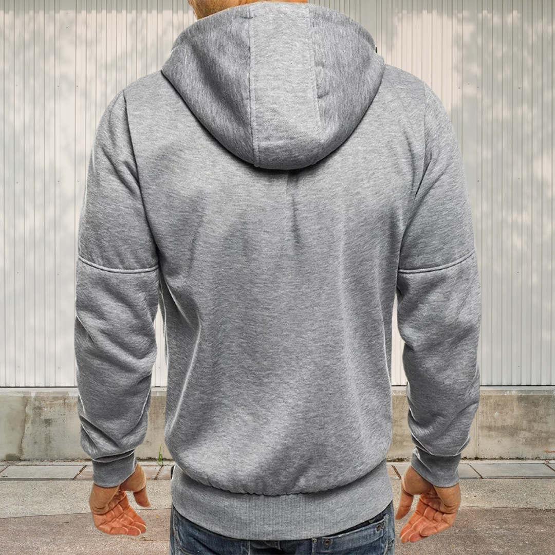 Schlichte Kapuzenjacke Mit Vielen Taschen Für Herren | Winter