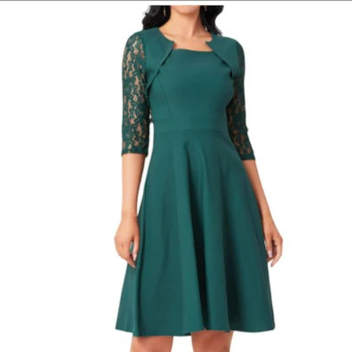 Lorena | Elegantes Kleid Mit Jacke Für Damen