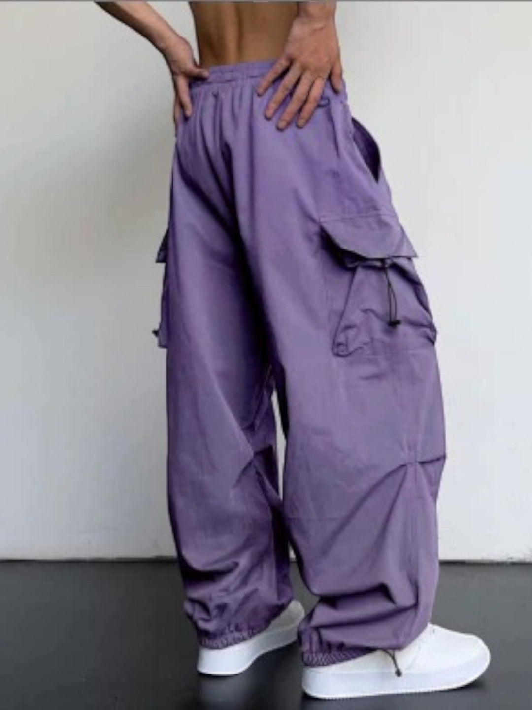Gaël | Lässige Herrenhose Mit Weitem Bein | Mehrere Taschen