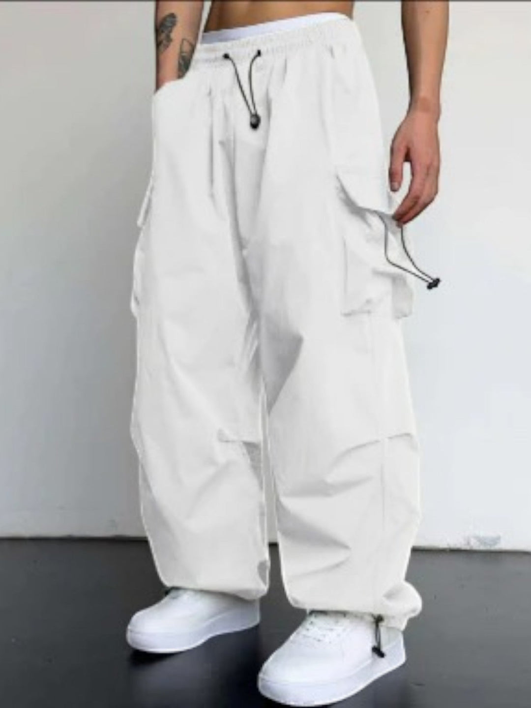 Gaël | Lässige Herrenhose Mit Weitem Bein | Mehrere Taschen