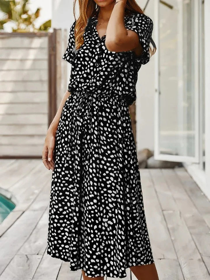 Sommerkleid mit Print für Damen – Lässig, Luftig & Bequem | Perfekt für warme Tage, Urlaub & Freizeit