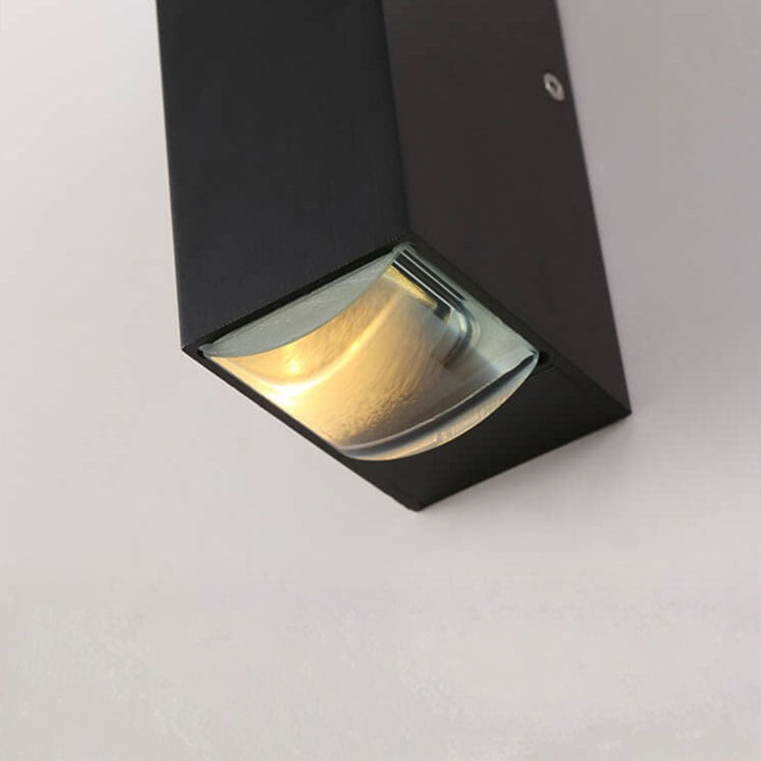 Exterior LED Wall Light Compact Rectangular Garden Lighting