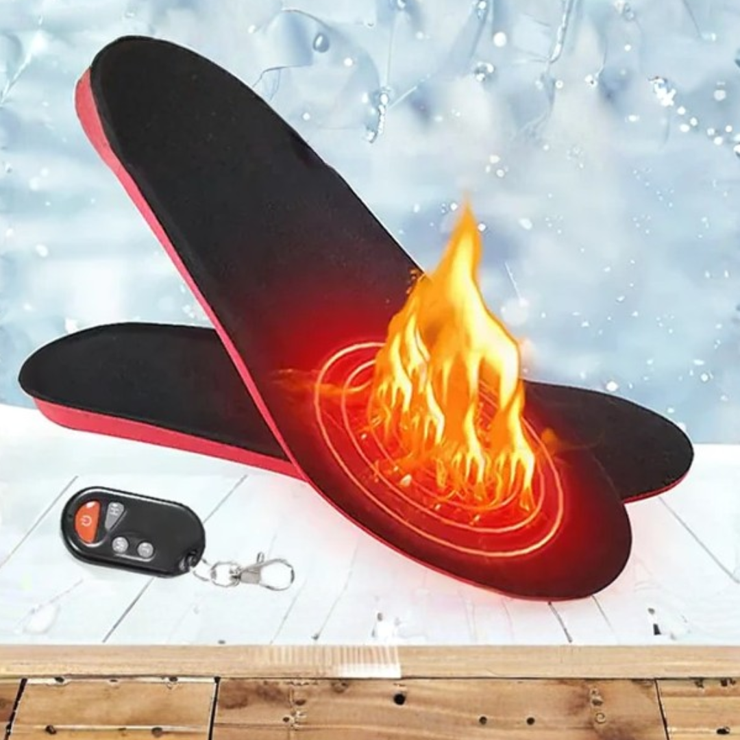 Electric Heated Insoles Rechargeable Foot Warmers for Winter Use