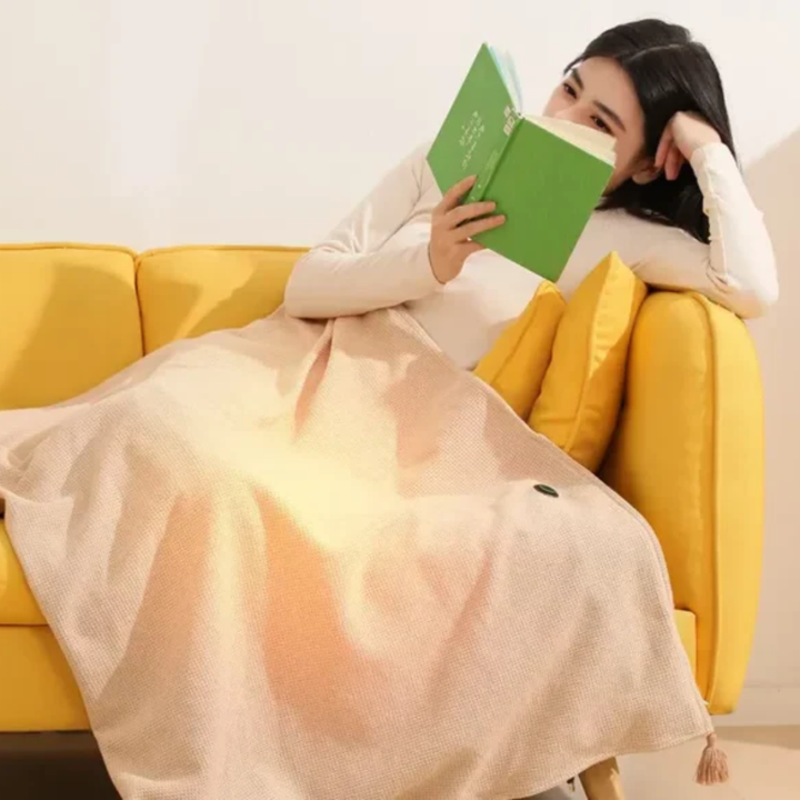 Portable Heated Shawl USB Powered Warm Wrap for Home and Outdoor Use