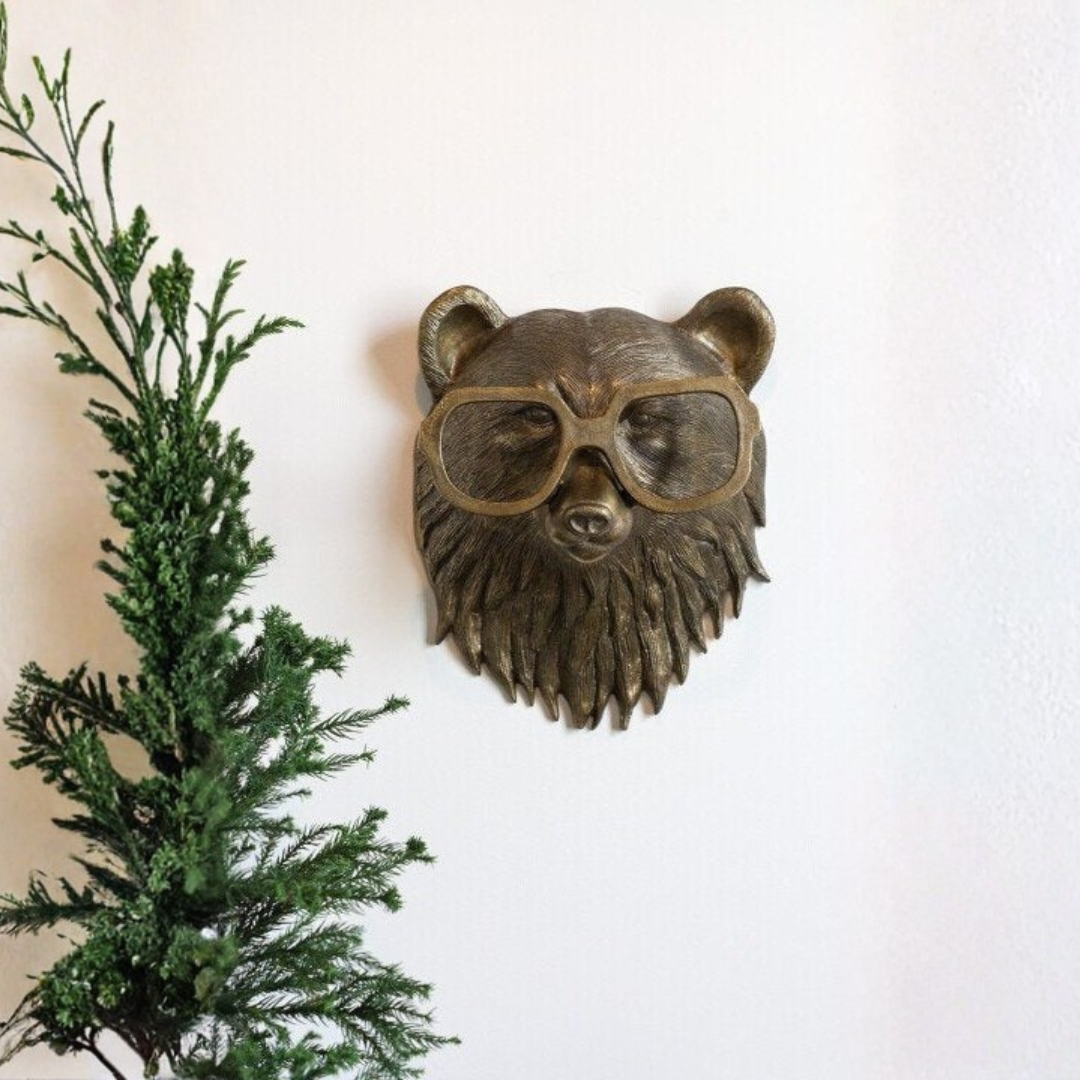 Deer Head Wall Decoration with Textured Antlers