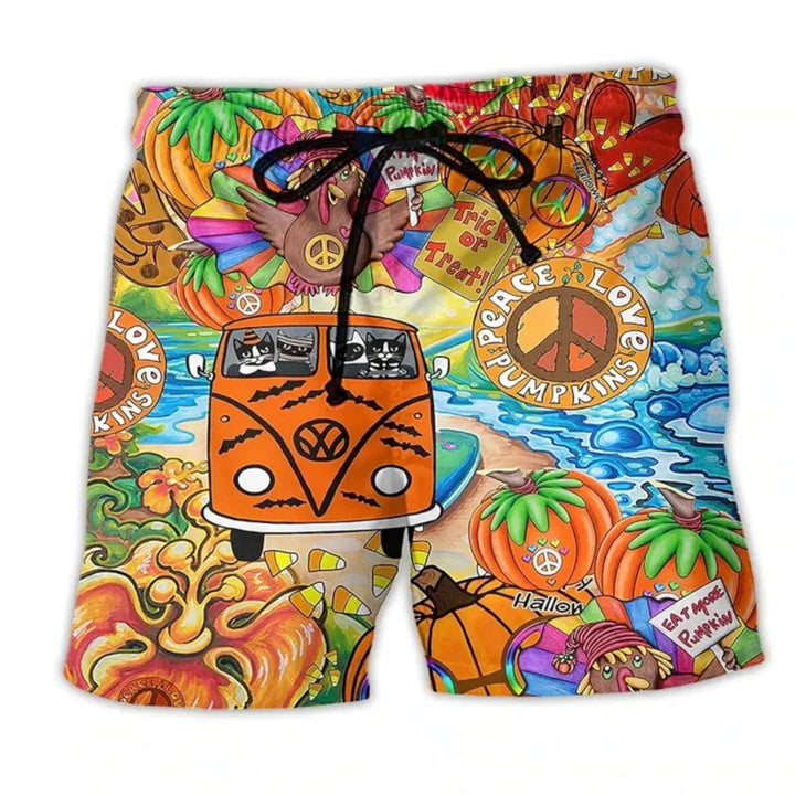 Isaac | Bedruckte Strandshorts Für Herren | Sommer