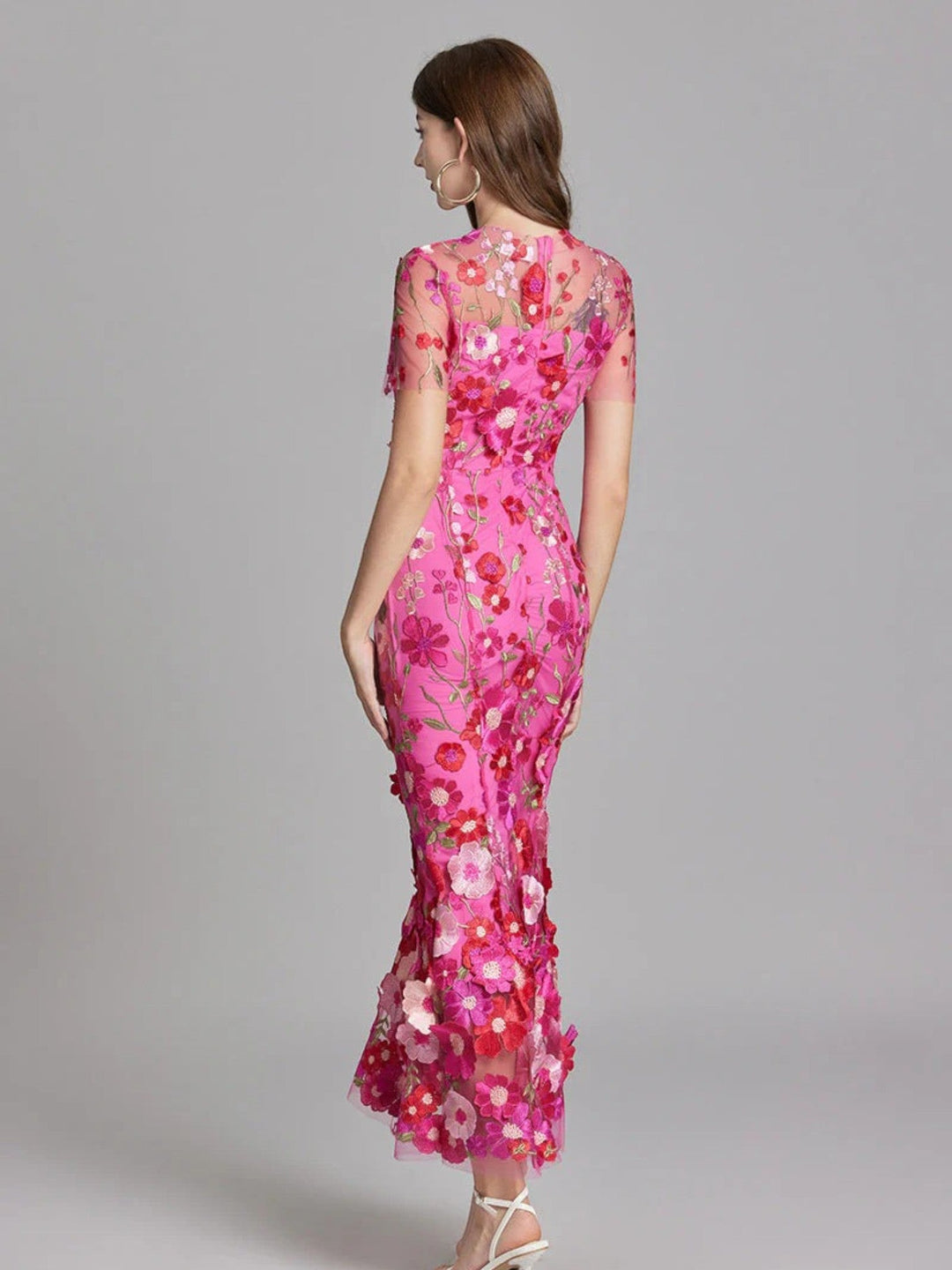 Claire | Langes Geblümtes Hochzeitsgastkleid Für Frauen | Maxi