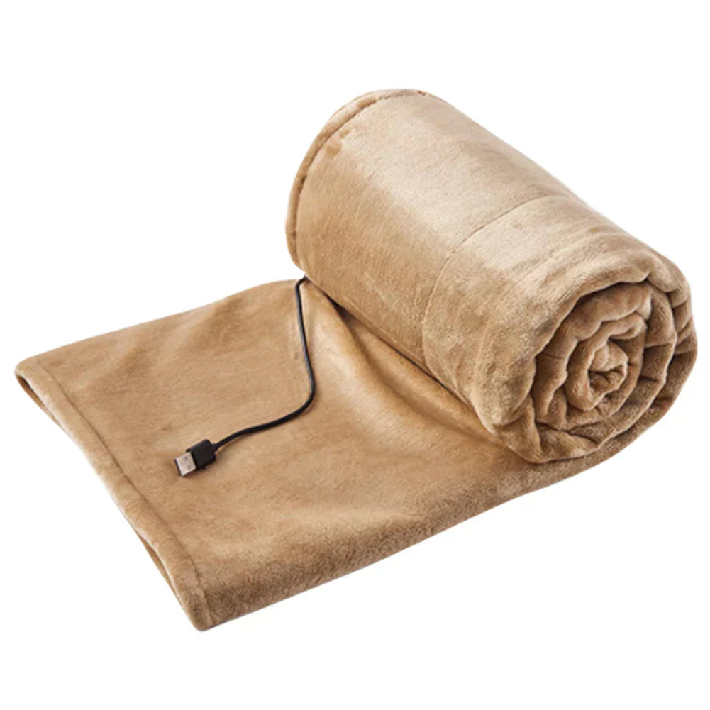 USB Heated Blanket Adjustable Heat for Desk, Sofa & Travel