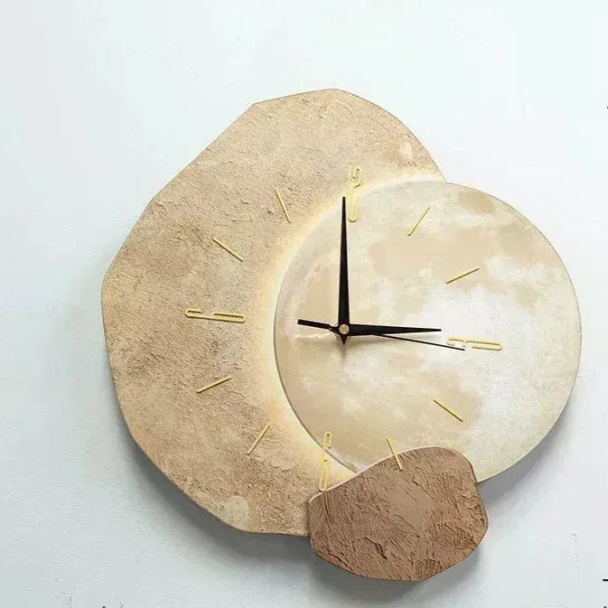 LED-Wanduhr – Modern, Ästhetisch & Kreativ beleuchtet | Dekorative Uhr für Wohnzimmer, Büro & stilvolle Innenräume