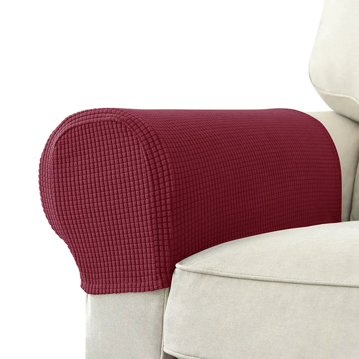 Armrest Covers Set Quilted Stretch Furniture Protection