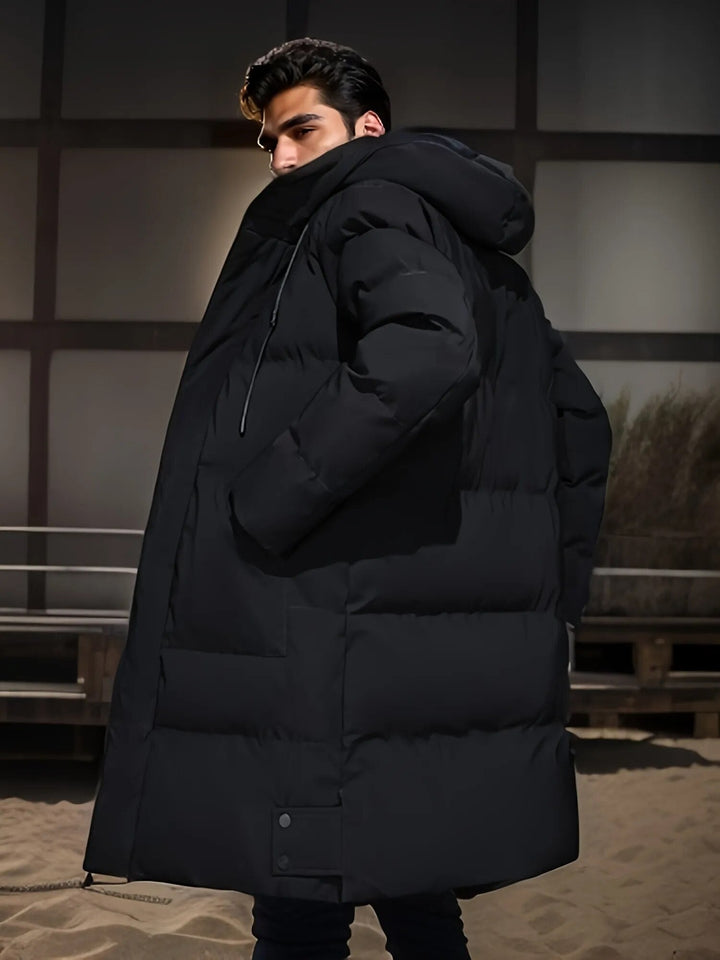 Langer Parka Pufferjacke Für Männer | Winter