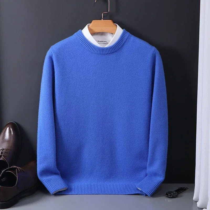 Lässiger Langarm-Kaschmirpullover Für Herren | Winter