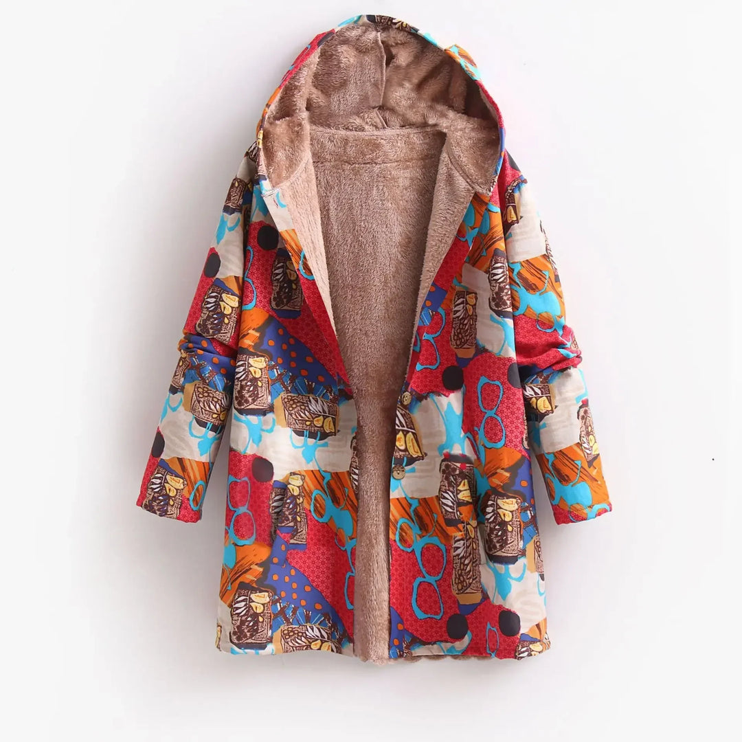 Stylische Printjacke Für Damen | Mit Kapuze