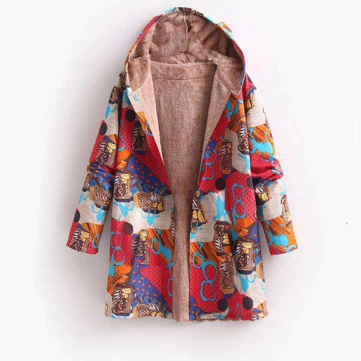 Stylische Printjacke Für Damen | Mit Kapuze