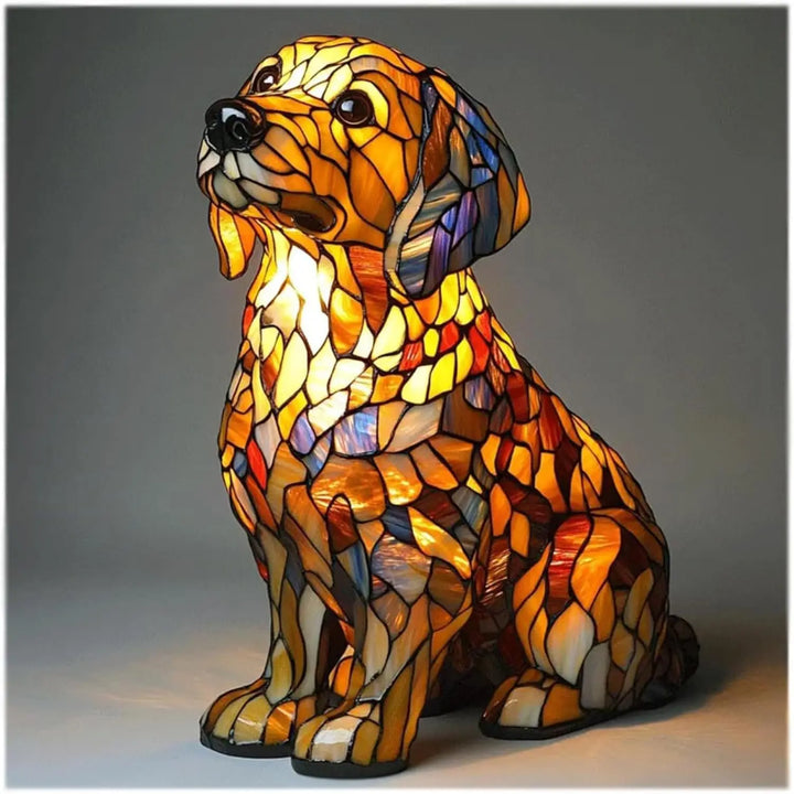 Fantasy Dog Table Lamp Decorative Colourful Home Lighting