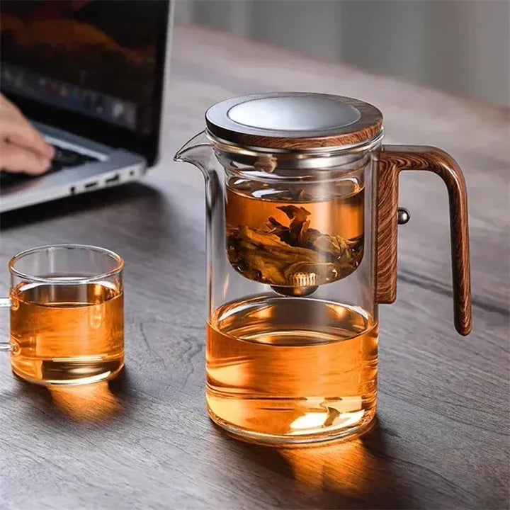Glasteekanne mit Infuser – Elegant, Hitzebeständig & Ideal für losen Tee | Kreatives Design für stilvollen Teegenuss
