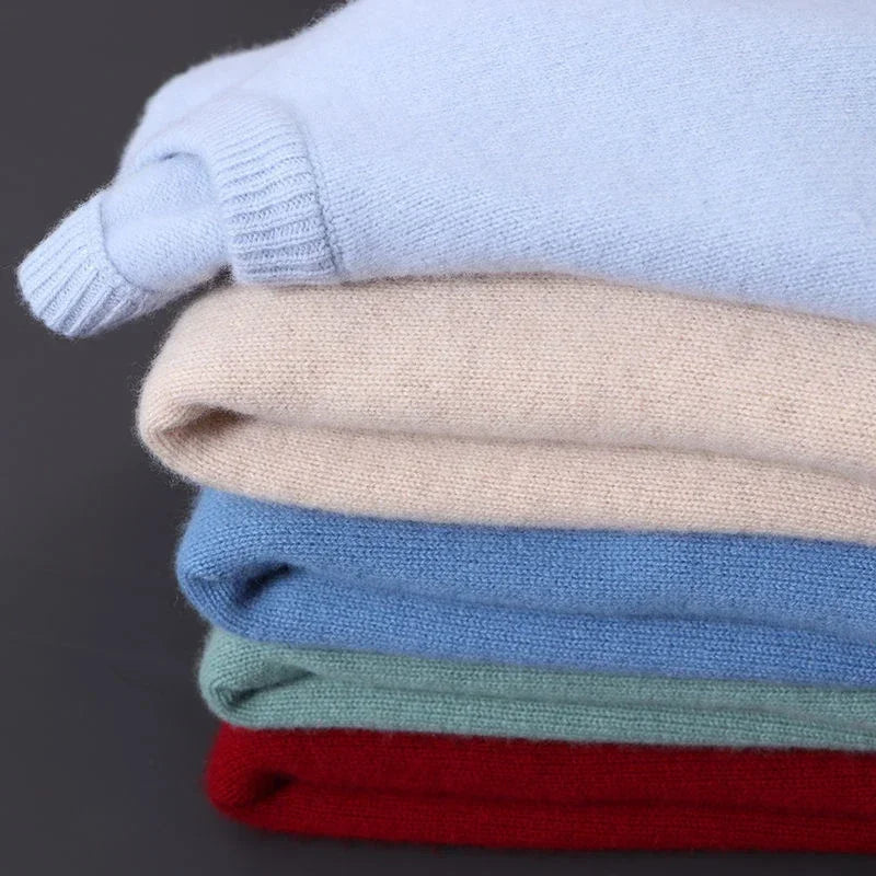 Lässiger Langarm-Kaschmirpullover Für Herren | Winter