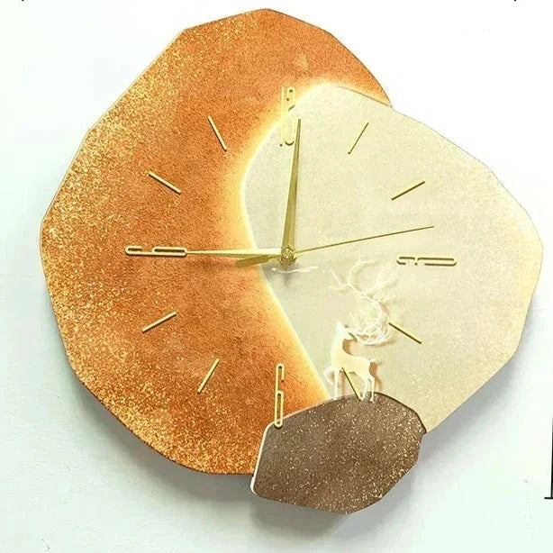 LED-Wanduhr – Modern, Ästhetisch & Kreativ beleuchtet | Dekorative Uhr für Wohnzimmer, Büro & stilvolle Innenräume