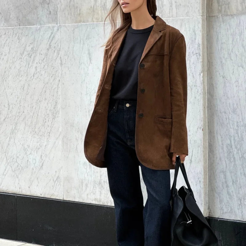 Trendige Damenjacke Mit Knopfverschluss | Vintage