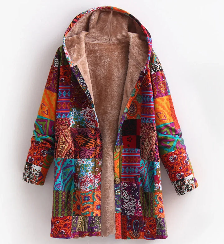 Stylische Printjacke Für Damen | Mit Kapuze
