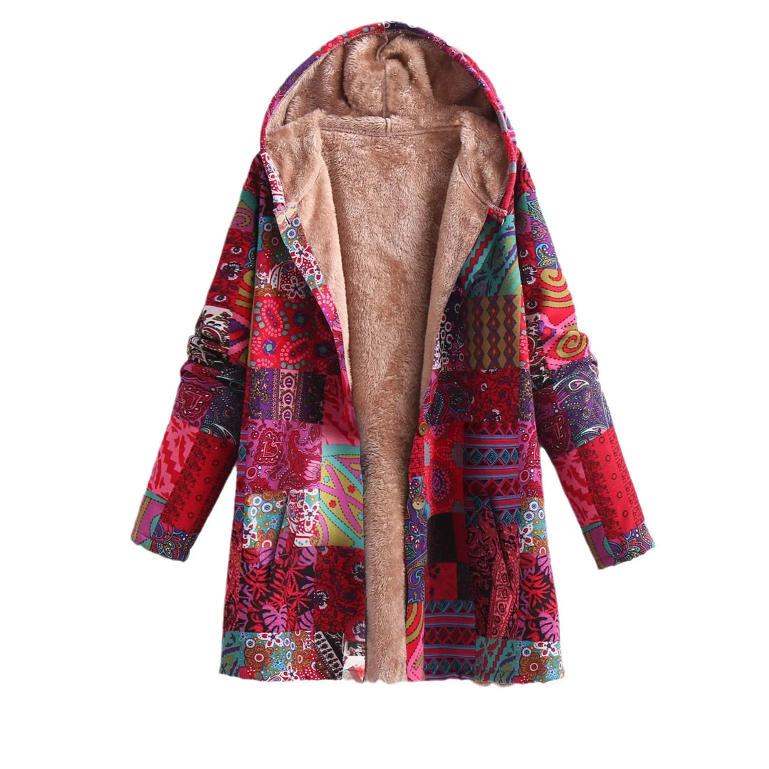 Stylische Printjacke Für Damen | Mit Kapuze