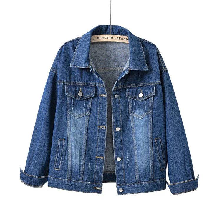 Langarm Jeansjacke Für Damen | Stilvoll