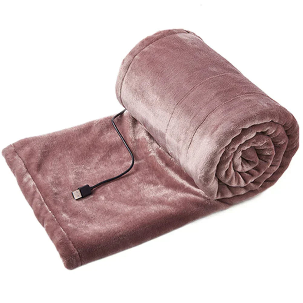 USB Heated Blanket Adjustable Heat for Desk, Sofa & Travel
