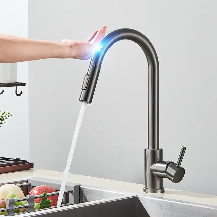 Touch Control Kitchen Tap with Pull-Out Spray