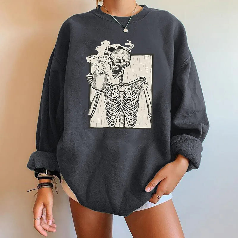 Stylisches Bedrucktes Damen-Sweatshirt | Langarm