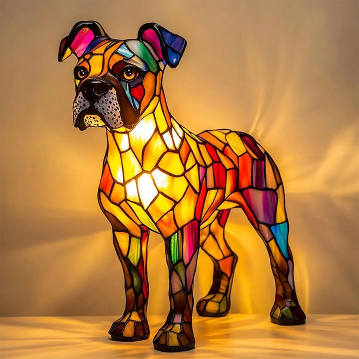 Fantasy Dog Table Lamp Decorative Colourful Home Lighting