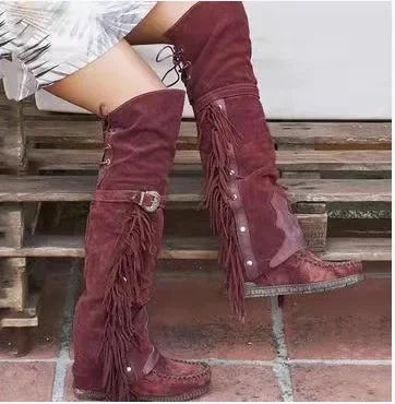 Stilvolle Verstellbare Damenstiefel | Kniehoch