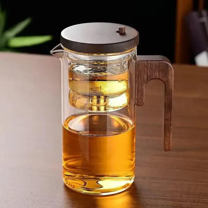 Glasteekanne mit Infuser – Elegant, Hitzebeständig & Ideal für losen Tee | Kreatives Design für stilvollen Teegenuss