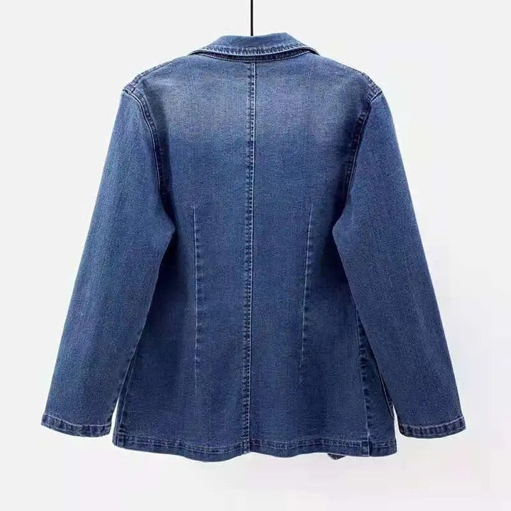 Damen Jeansblazer Mit Taschen | Langarm