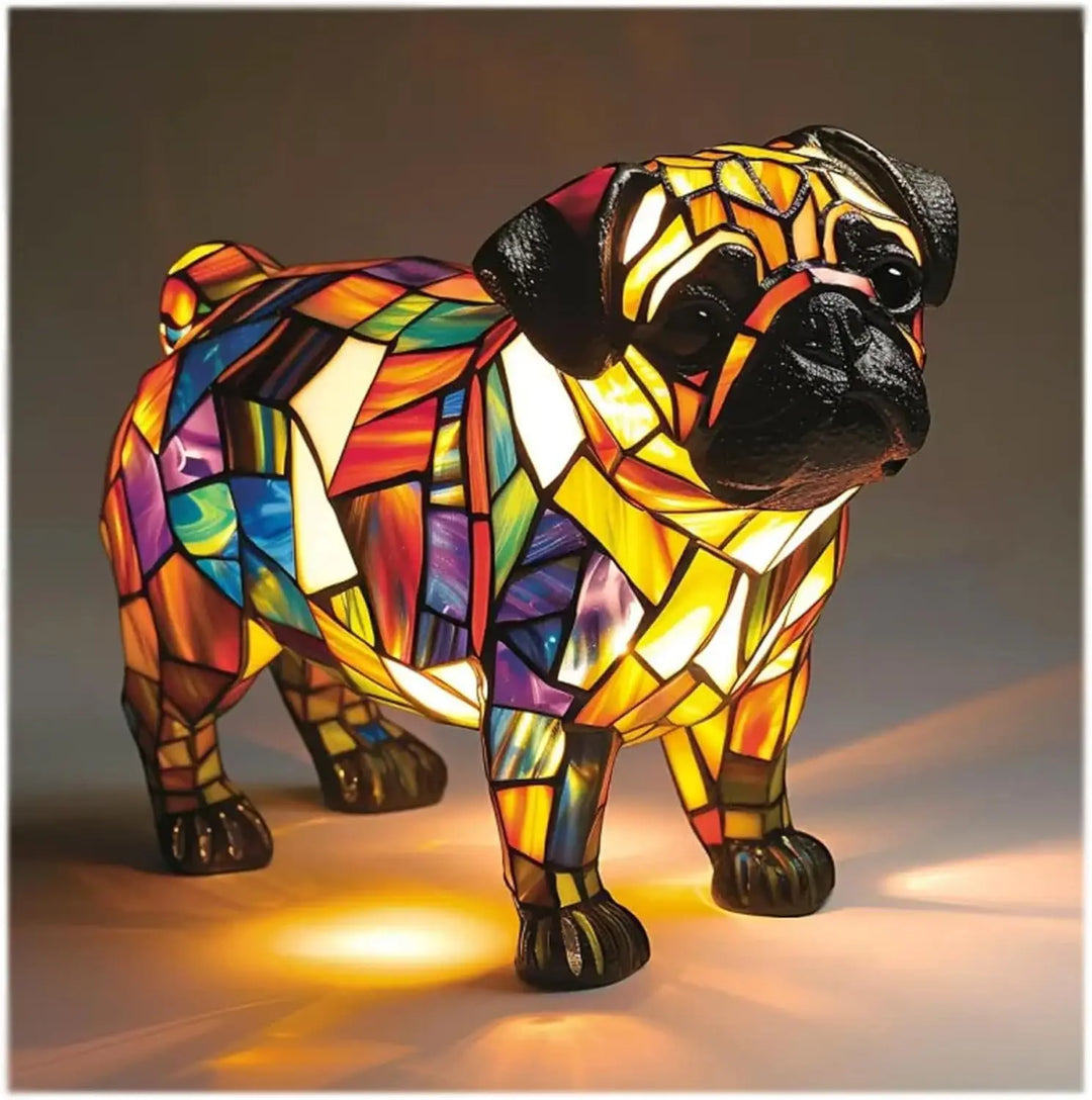 Fantasy Dog Table Lamp Decorative Colourful Home Lighting