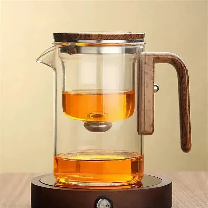 Glasteekanne mit Infuser – Elegant, Hitzebeständig & Ideal für losen Tee | Kreatives Design für stilvollen Teegenuss