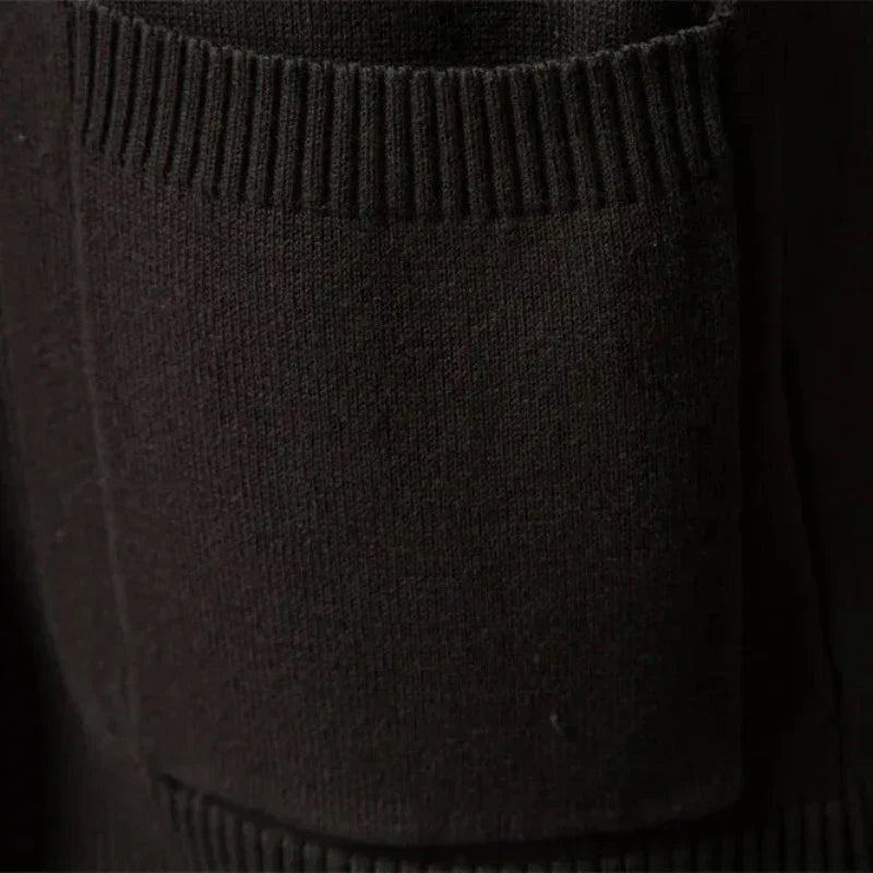 Strickjacke Mit Schalkragen Für Herren | Offene Vorderseite
