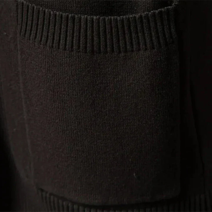 Strickjacke Mit Schalkragen Für Herren | Offene Vorderseite