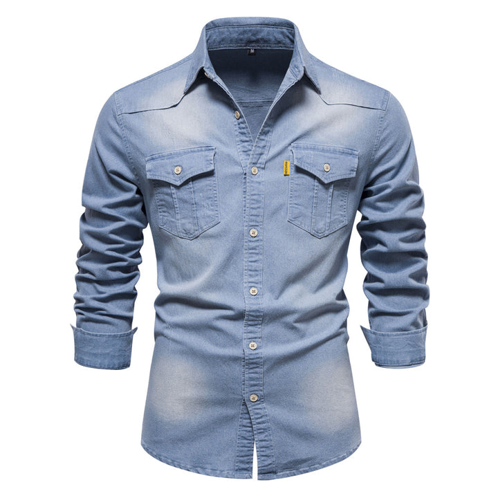 Herren Freizeit Jeanshemd | Langarm