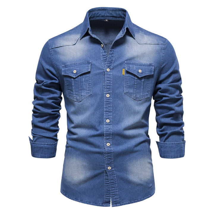 Herren Freizeit Jeanshemd | Langarm