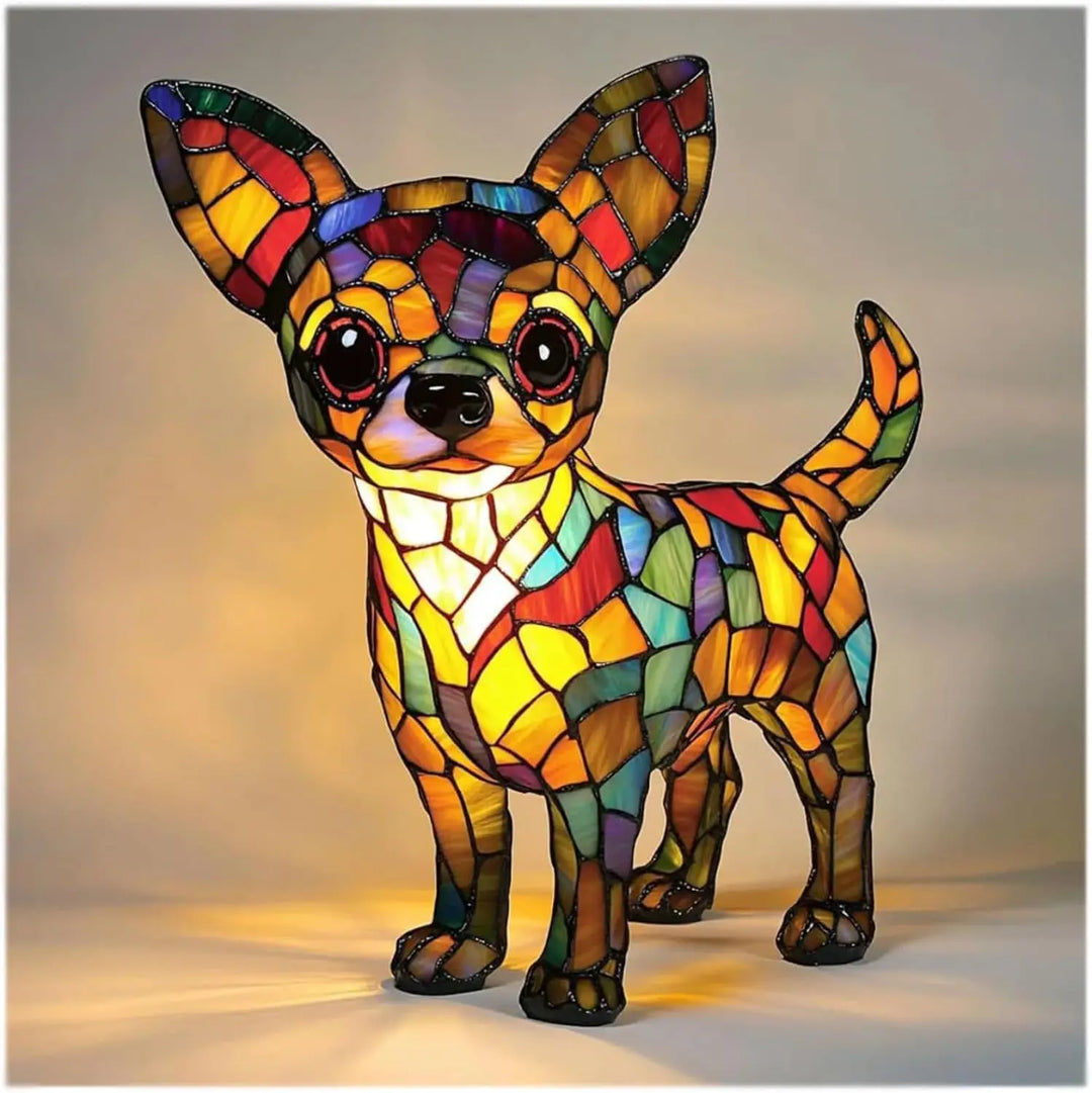 Fantasy Dog Table Lamp Decorative Colourful Home Lighting