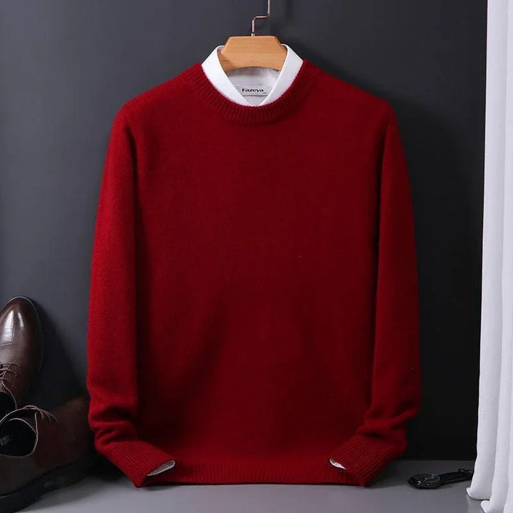 Lässiger Langarm-Kaschmirpullover Für Herren | Winter