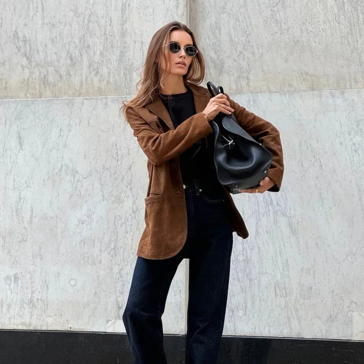 Trendige Damenjacke Mit Knopfverschluss | Vintage