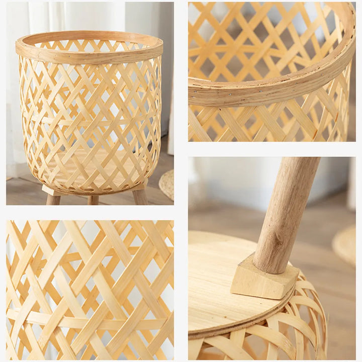 Handcrafted Bamboo Stand for Indoor Plant Pots