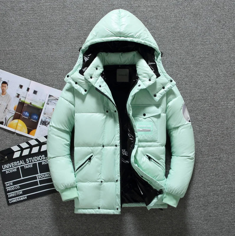 Herren Winter Daunenjacke | Mit Kapuze
