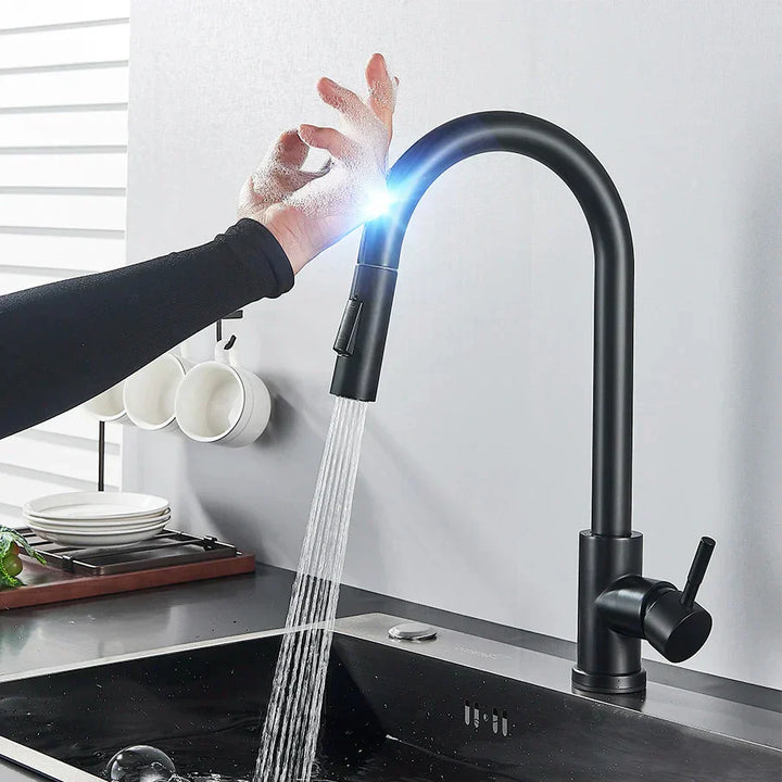 Touch Control Kitchen Tap with Pull-Out Spray