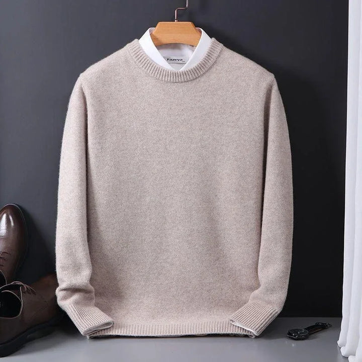 Lässiger Langarm-Kaschmirpullover Für Herren | Winter