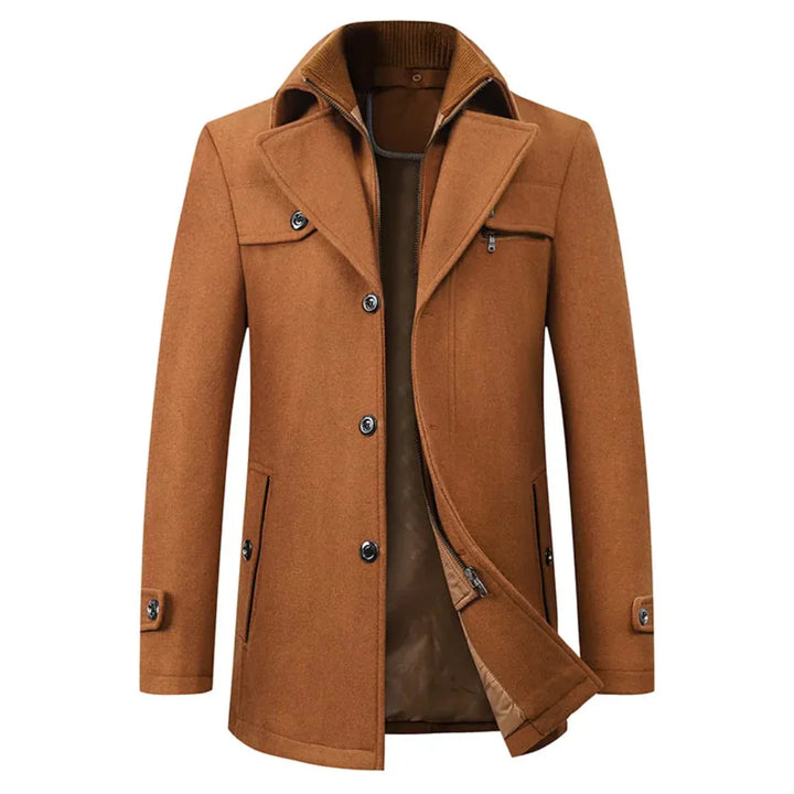 Lässiger Winter-Trenchcoat Für Herren | Lang